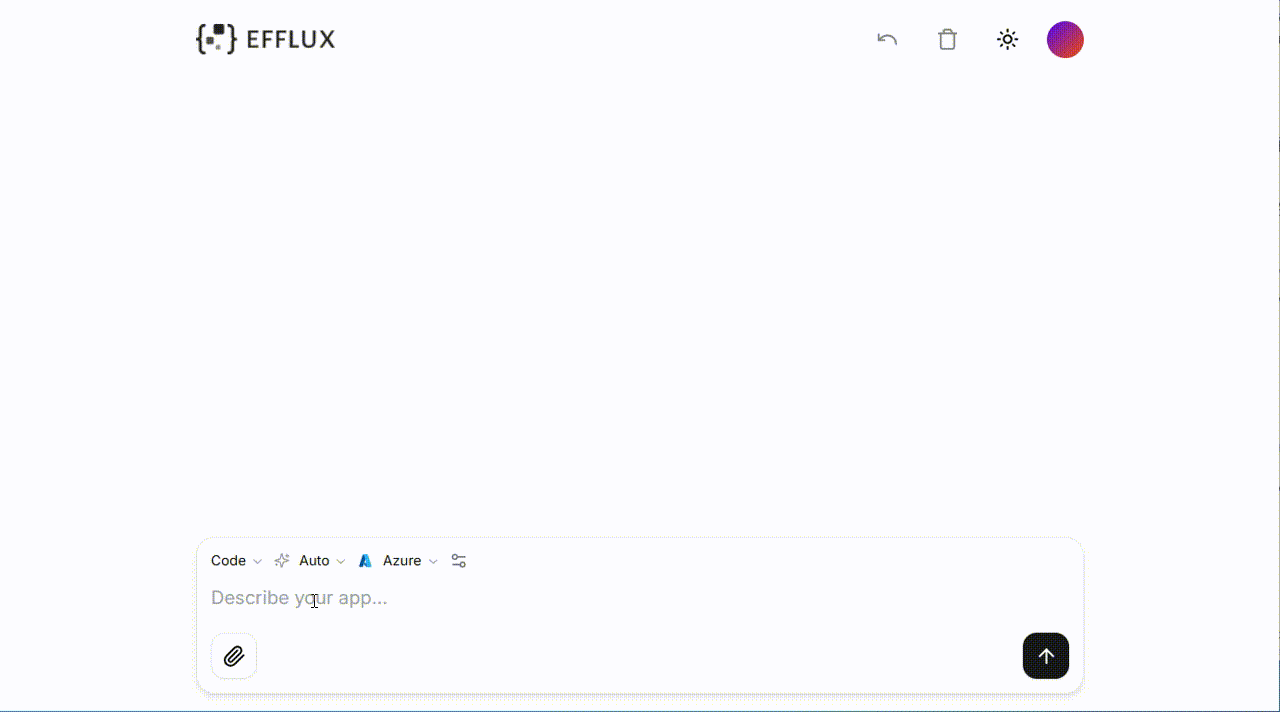 Efflux Text-to-UI